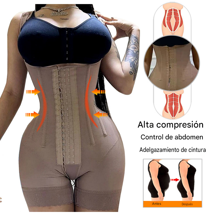 Faja Panty de Cintura Alta con Control de Abdomen y Efecto BBL para Mujer