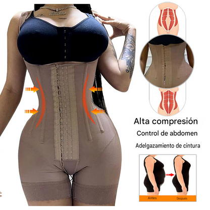 Faja Panty de Cintura Alta con Control de Abdomen y Efecto BBL para Mujer