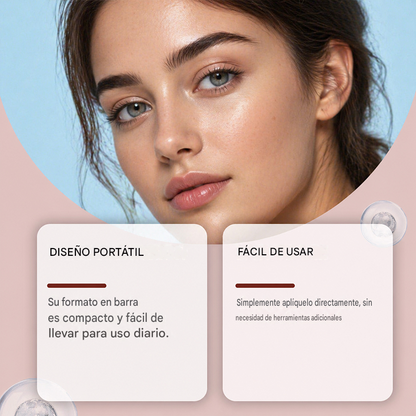 Barra de Crema Facial Hidratante para Ojos, Hidratante, Antiarrugas, Reafirmante, Portátil, Elimina Bolsas de Ojos, Bálsamo para el Cuidado de Labios y Ojos