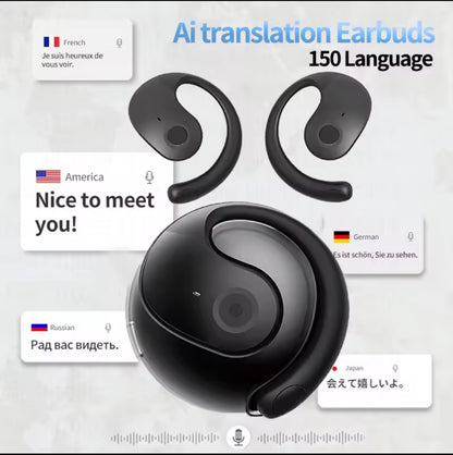 Audífonos Traductores Inteligentes IA, + 140 idiomas, Traducción en Tiempo Real en tus Oídos