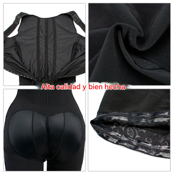 Faja Panty de Cintura Alta con Control de Abdomen y Efecto BBL para Mujer