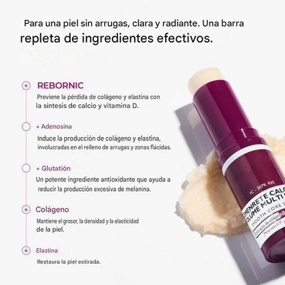 Barra de Crema Facial Hidratante para Ojos, Hidratante, Antiarrugas, Reafirmante, Portátil, Elimina Bolsas de Ojos, Bálsamo para el Cuidado de Labios y Ojos