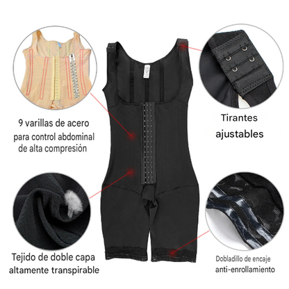Faja Panty de Cintura Alta con Control de Abdomen y Efecto BBL para Mujer