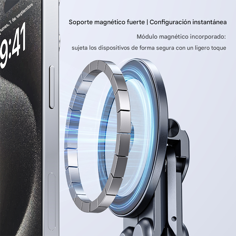 Soporte Magnético Plegable Portátil Universal - para celular, tablet y laptop