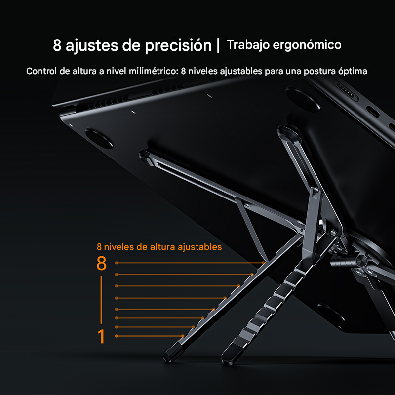Soporte Magnético Plegable Portátil Universal - para celular, tablet y laptop