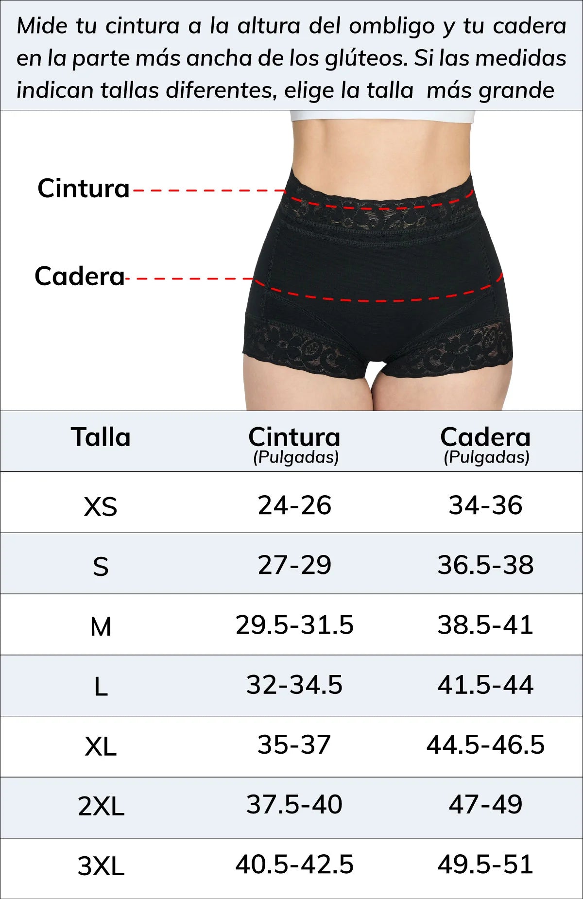 Faja Panty de Cintura Alta con Control de Abdomen y Efecto BBL para Mujer
